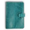 PEGAI Personalized Leather Journal Notebook- Handmade Leather Traveler’s Notebook Planner |Refillable Leather Notebook Cover | Professional Notebooks for Work | DuPage Rock,Full | Unlined(Turquoise)