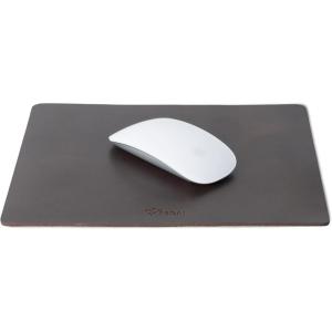 PEGAI Leather Mouse Pad for Computer Mouse, Computer Desk, Office Desk & PC Laptop Computer | Skin-friendly & Waterproof, Non Slip Mat, Desk Protector | West (Antique Brown)