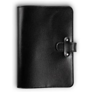 PEGAI Personalized Leather Journal Notebook- Handmade Leather Traveler’s Notebook Planner |Refillable Leather Notebook Cover | Professional Notebooks for Work | DuPage Rock,Full | Unlined(Black)