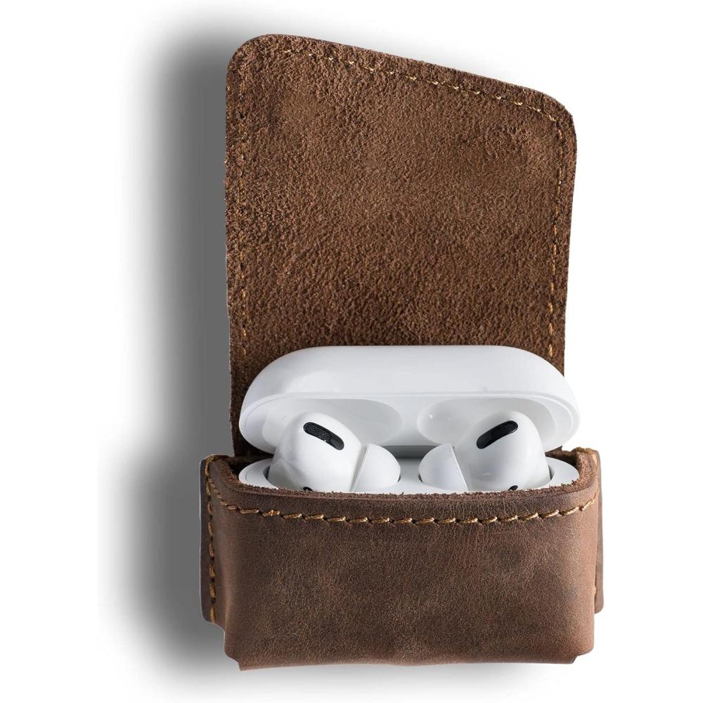 image:imagePEGAI Leather Airpods Pro Case  Airpods Pro 2nd and 3rd Generation Leather Case Keychain  Magnetic Closure amp Charge Port Access  Austin Charcoal BlackChestnut Brown