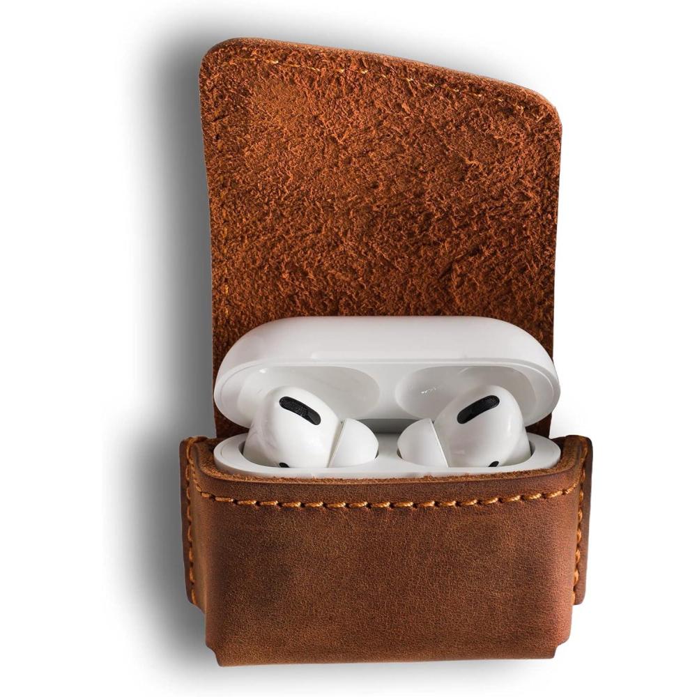 image:imagePEGAI Leather Airpods Pro Case  Airpods Pro 2nd and 3rd Generation Leather Case Keychain  Magnetic Closure amp Charge Port Access  Austin Charcoal BlackMahogany Brown
