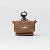 PEGAI Leather Airpods Pro Case | Airpods Pro 2nd and 3rd Generation Leather Case Keychain | Magnetic Closure & Charge Port Access | Austin (Charcoal Black)(Mahogany Brown)