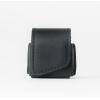 PEGAI Leather Airpods Pro Case | Airpods Pro 2nd and 3rd Generation Leather Case Keychain | Magnetic Closure & Charge Port Access | Austin (Charcoal Black)(Charcoal Black)