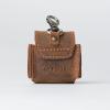PEGAI Leather Airpods Pro Case | Airpods Pro 2nd and 3rd Generation Leather Case Keychain | Magnetic Closure & Charge Port Access | Austin (Charcoal Black)(Mahogany Brown)