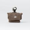 PEGAI Leather Airpods Pro Case | Airpods Pro 2nd and 3rd Generation Leather Case Keychain | Magnetic Closure & Charge Port Access | Austin (Charcoal Black)(Chestnut Brown)