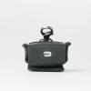 PEGAI Leather Airpods Pro Case | Airpods Pro 2nd and 3rd Generation Leather Case Keychain | Magnetic Closure & Charge Port Access | Austin (Charcoal Black)(Charcoal Black)