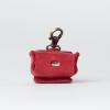 PEGAI Leather Airpods Pro Case | Airpods Pro 2nd and 3rd Generation Leather Case Keychain | Magnetic Closure & Charge Port Access | Austin (Charcoal Black)(Rose Red)
