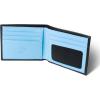 PEGAI Standard Leather Bifold Wallet For Men | Minimalist RFID Blocking Slim Wallet For Men With Credit Card Holder | Edward Italian (Green & Mustard)(V-Blue)