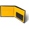 PEGAI Standard Leather Bifold Wallet For Men | Minimalist RFID Blocking Slim Wallet For Men With Credit Card Holder | Edward Italian (Green & Mustard)(V-Yellow)