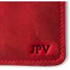 PEGAI Personalized Leather, Passport Holder For Travel | Handmade Passport Wallet Cover Case | Travel Document Holder, Passport Cover for Men, Women, and Family | Pike (Chestnut Brown)(Rose)