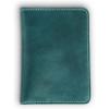 PEGAI Personalized Leather, Passport Holder For Travel | Handmade Passport Wallet Cover Case | Travel Document Holder, Passport Cover for Men, Women, and Family | Pike (Chestnut Brown)(Turqoise)