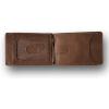 PEGAI Full Grain Leather Money Clip Wallet | Handmade Brown Minimalist Wallet for Men | Slim Business Card Holder | Mens Wallet with Money Clip | MAX (Rustic)(Mocha)