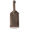 PEGAI Personalized Leather Luggage Tags for Suitcases | Handmade Travel Essentials Luggage Tag- Secure With Snap Closure and Easy Attachment to Suitcase, Travel Backpack, Handbag | Bond (Sand)(Sand)