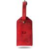 PEGAI Personalized Leather Luggage Tags for Suitcases | Handmade Travel Essentials Luggage Tag- Secure With Snap Closure and Easy Attachment to Suitcase, Travel Backpack, Handbag | Bond (Sand)(Rose)
