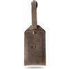 PEGAI Personalized Leather Luggage Tags for Suitcases | Handmade Travel Essentials Luggage Tag- Secure With Snap Closure and Easy Attachment to Suitcase, Travel Backpack, Handbag | Bond (Sand)(Sand)