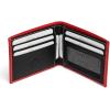 PEGAI Handcrafted Leather Wallets for Men, RFID Protected | Leather Slim Bifold Wallet for Men, RFID-Blocking Wallet | (Buffalo, Taba)(Toiano Red & Black)