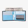 PEGAI Handcrafted Leather Wallets for Men, RFID Protected | Leather Slim Bifold Wallet for Men, RFID-Blocking Wallet | (Buffalo, Taba)(V-Turqoise)