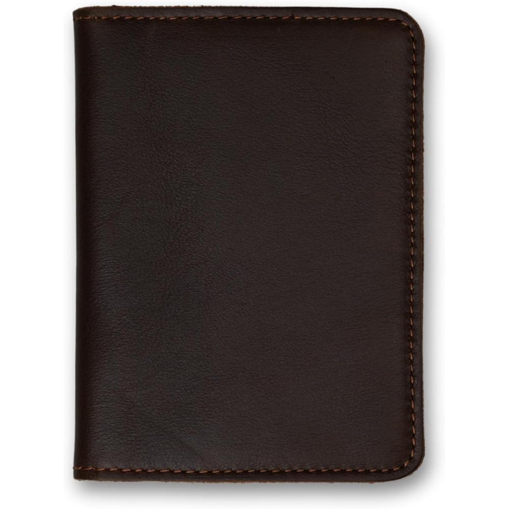 image:imagePEGAI Personalized Leather Passport Holder For Travel  Handmade Passport Wallet Cover Case  Travel Document Holder Passport Cover for Men Women and Family  Pike GreenDymnos Brown